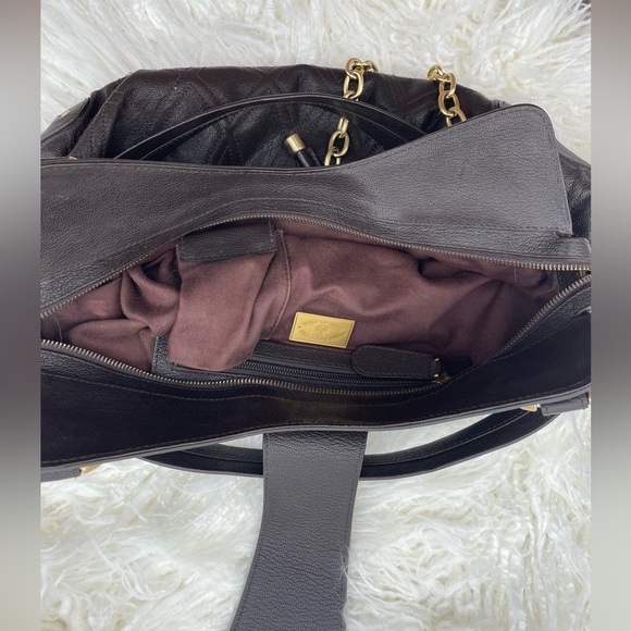 Bally Dark Brown Shoulder Bag - Picture 2 of 4